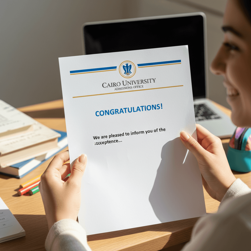 طالبة تحتفل بقبولها الجامعي