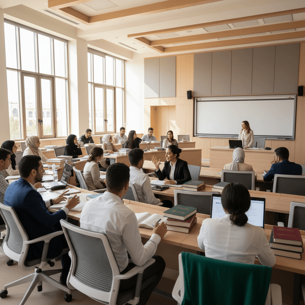 محاضرة جامعية في كلية الحقوق