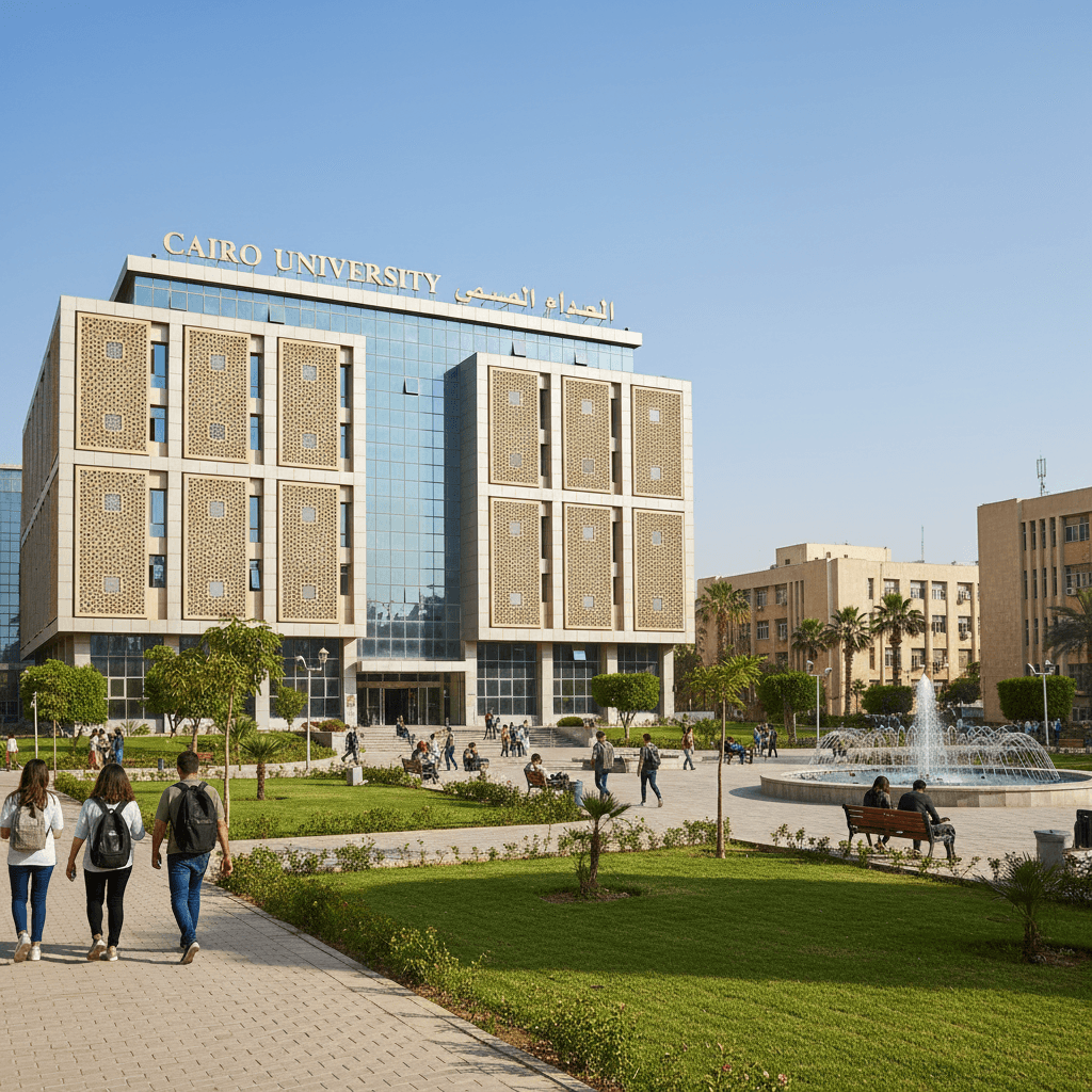 حرم جامعي مصري حديث
