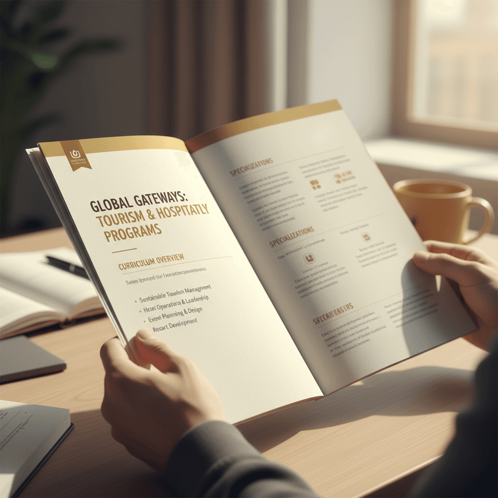 نشرة معلومات مفصلة عن التخصصات المتاحة